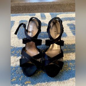 Size 5 Kelly & Katie Black Open-toe Heels